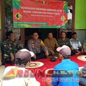 Bersama Koramil dan Polsek Prajekan, Perhutani BKPH Klabang Gelar Sosialisasi Antisipasi Bencana