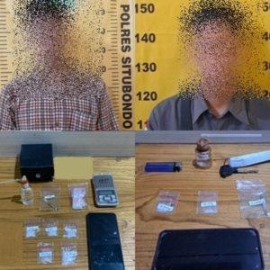 Polisi Gerebek Rumah di Panji Situbondo, Amankan 2 Pengedar Sabu
