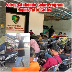 Polres Situbondo Gelar Program Hapus Tatto Gratis