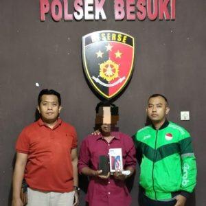 Polsek Besuki Amankan Pelaku Pencurian HP