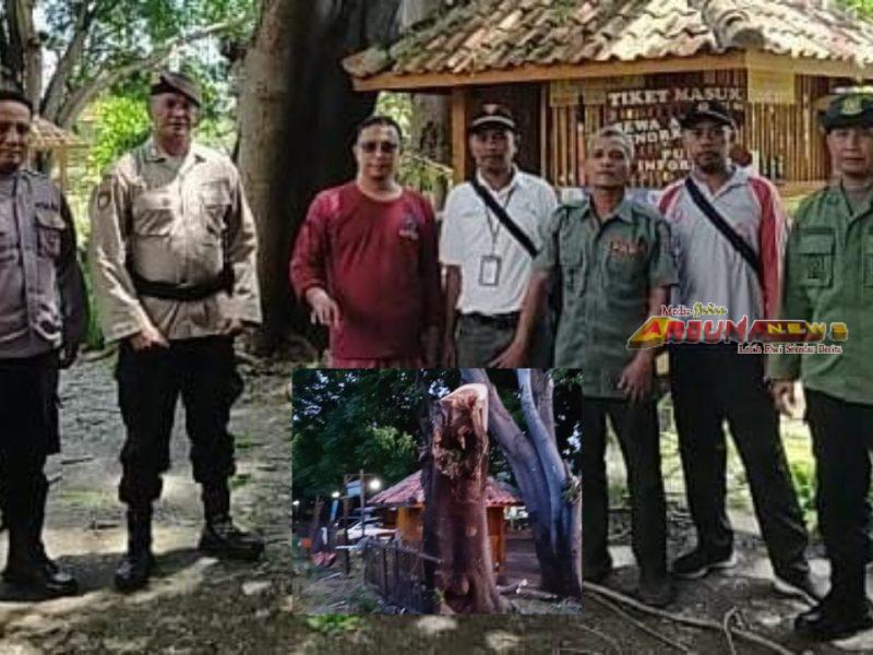 Antisipasi Korban Jiwa, Asper KBKPH Panarukan & Polsek Kendit, Lakukan Perempesan dan Pangkas Pohon di Wisata Beach Forest Situbondo