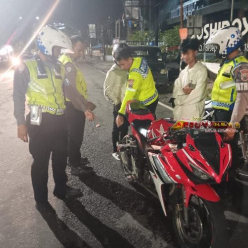 Polres Jember Amankan Belasan Motor Tidak Sesuai Spektek Terlibat Balap Liar