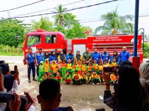 Satpol PP dan Tim Damkar Muba Terima Kunjungan Edukasi TK Aisyiyah Kecamatan Babat Toman