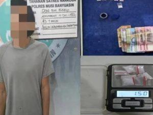 Kasat Reserse Narkoba Polres Muba IPTU Budi Mulya,SH,MH Amankan Satu Pelaku Pengedar Narkoba