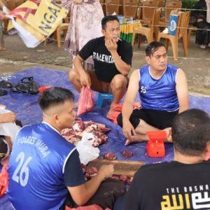 Idul Adha Penuh Makna, Polres Muba Salurkan Daging Kurban ke Masyarakat