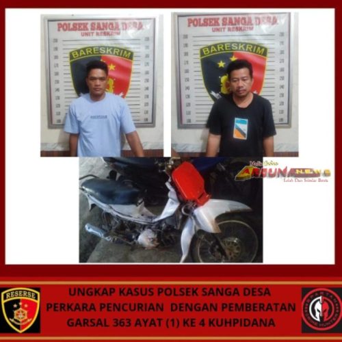 Dua Pelaku Curanmor Berhasil Disikat Polsek Sanga Desa