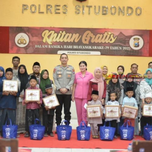 Khitan Gratis Polres Situbondo Untuk Masyarakat Sambut Hari Bhayangkara ke-79
