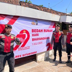 Kado Istimewa Polres Situbondo Untuk Masyarakat, Bedah Rumah Warga Jelang Hari Bhayangkara ke-79