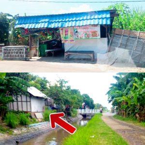 Keluhkan Adanya Bangunan Warung di Bantaran Sungai Desa Wringinanom Panarukan Hingga Akses Jalan Tertutup Total