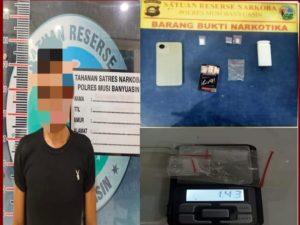 Polsek Bayung Lincir Amankan Pengedar Narkoba