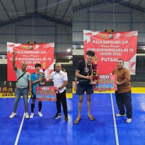 AFB Utama 2 Sabet Gelar Juara Turnamen Futsal Piala Kapolres Situbondo 2025