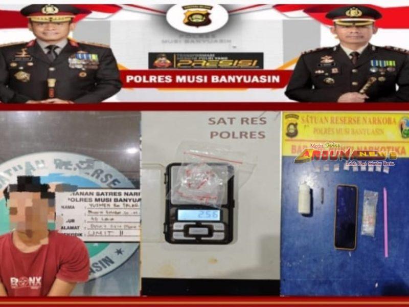 Polres Muba Gencarkan Perang Melawan Narkoba, Dua Pengedar Sabu Ditangkap di Dua Lokasi