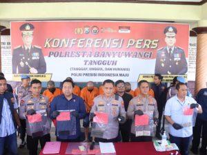 Polresta Banyuwangi Bongkar Sindikat Curanmor, Enam Orang Ditangkap