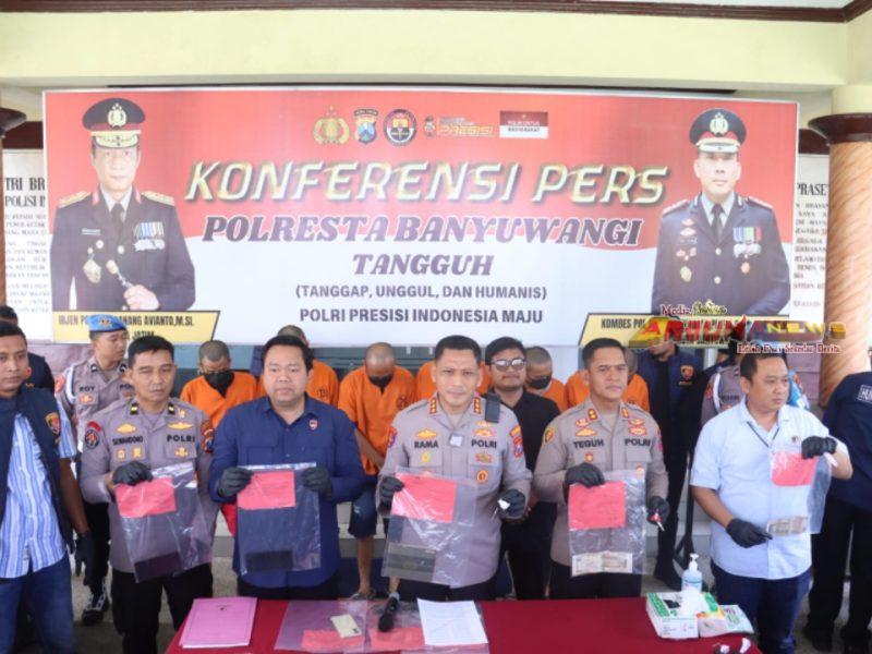 Polresta Banyuwangi Bongkar Sindikat Curanmor, Enam Orang Ditangkap