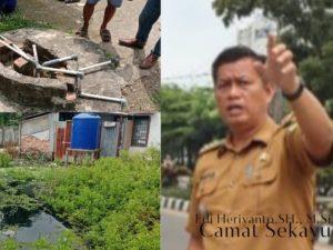 Camat Sekayu Dorong PDAM Gratis Bagi warga terdampak Limbah Kolam retensi Lapas kelas 2B Sekayu