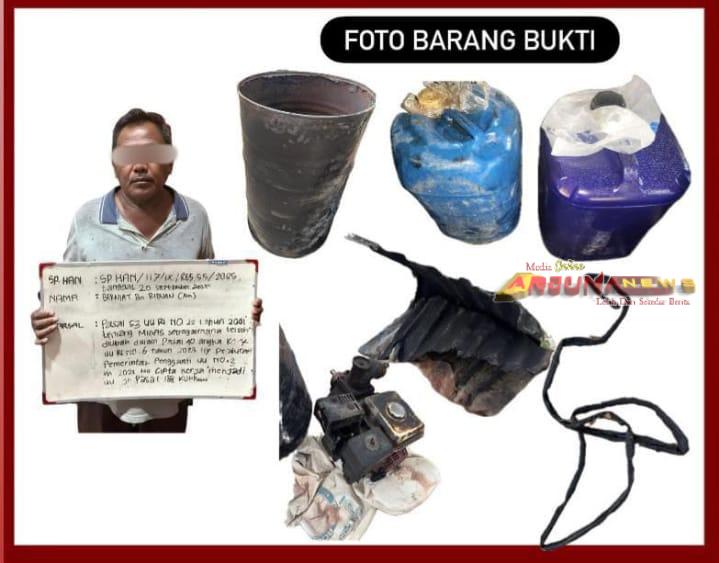 Polisi Amankan Pemilik Penyulingan Ilegal yang Terbakar di Muba, Kapolres Ingatkan Bahaya Refinery Tanpa Izin