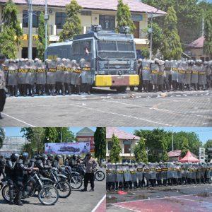 Personel Dalmas Rayon 3 Jajaran Polda Jatim Latihan Peningkatan Kemampuan di Polres Situbondo